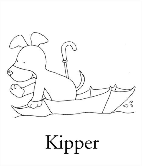 KOLOROWANKI DO DRUKU - KIPPER - kipper_cp_umbrella.gif