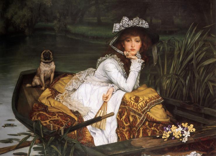 70 sławnych olejnych obrazów - Young_Lady_in_a_Boat.jpg