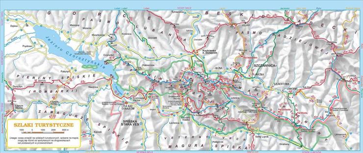 Mapy - szlaki turystyczne Pienin mapa.jpg
