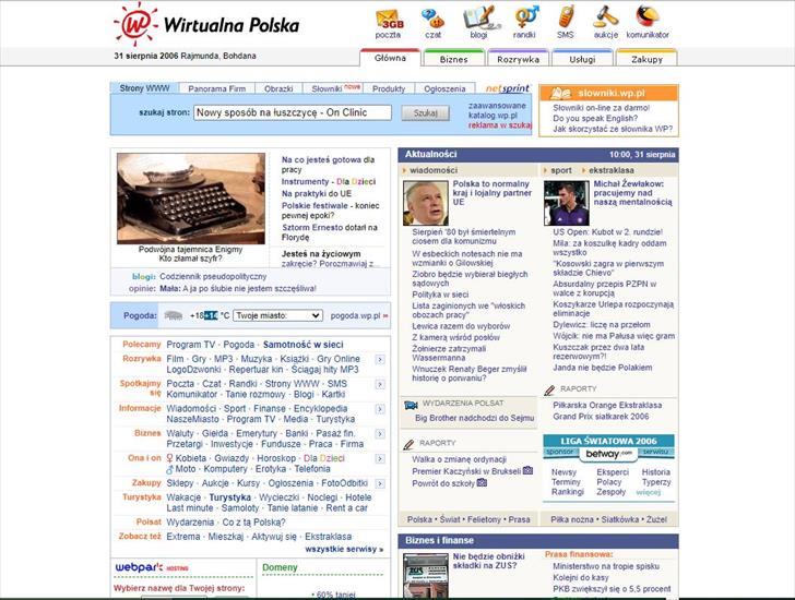 Archiwa stron WWW fotki z Wayback Machine - WP - 31.08.2006.JPG