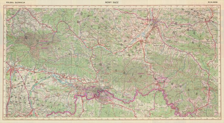 Mapy sztabowe wojskowe - m-34-89_90-Nowy_Sacz.jpg